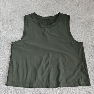 Athleta Green Tank With Mesh Back Size Small